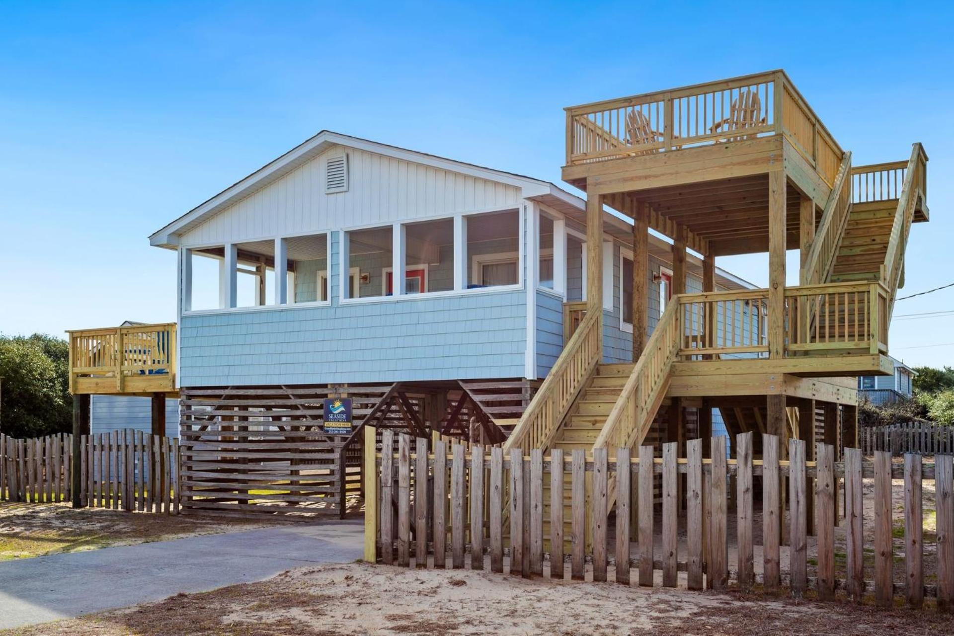 4011 The Dogs House 2 Min Walk To Beach Kitty Hawk Exteriör bild