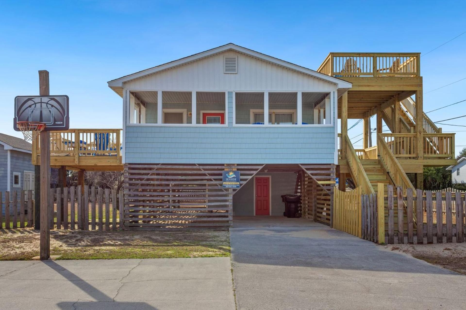 4011 The Dogs House 2 Min Walk To Beach Kitty Hawk Exteriör bild